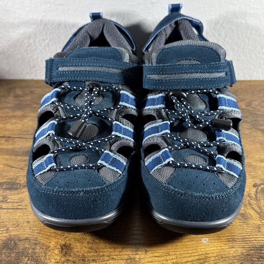 Orthofeet Shoes Womens Size 9 2E X-Wide Naples Blue Fisherman Comfort 875